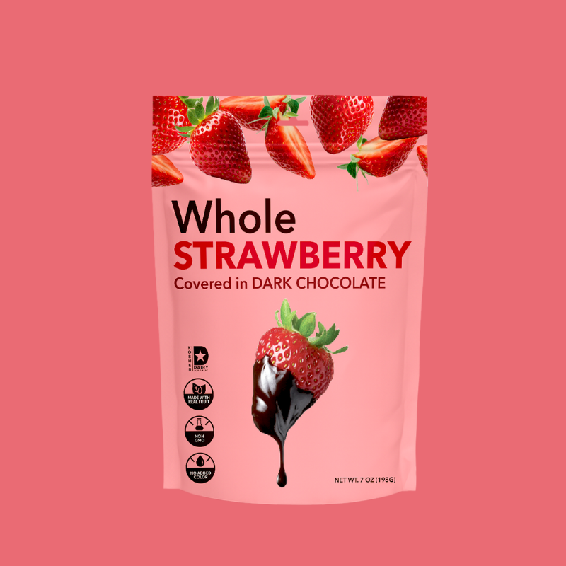 Whole Strawberry Covered in Dark Chocolate – Hashtag Munch