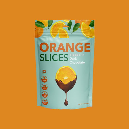 Orange Slices Dipped in Dark Chocolate