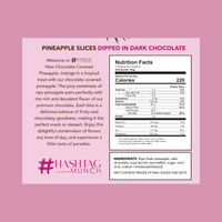 Pineapple Slices Dipped in Dark Chocolate