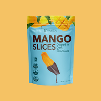Mango Slices Dipped in Dark Chocolate