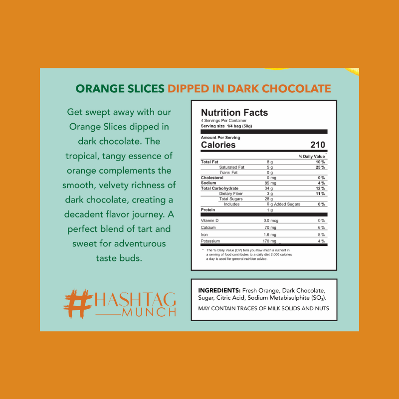 Orange Slices Dipped in Dark Chocolate