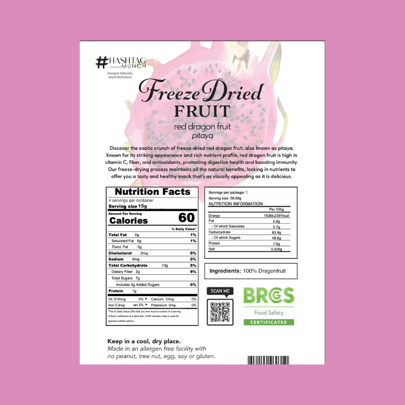 Freeze Dried Red Dragon Fruit
