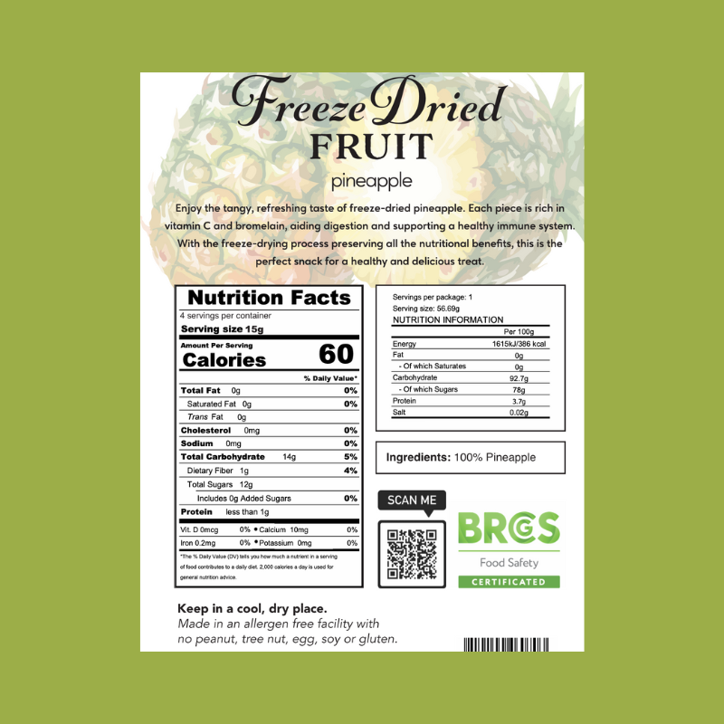 Freeze Dried Pineapple